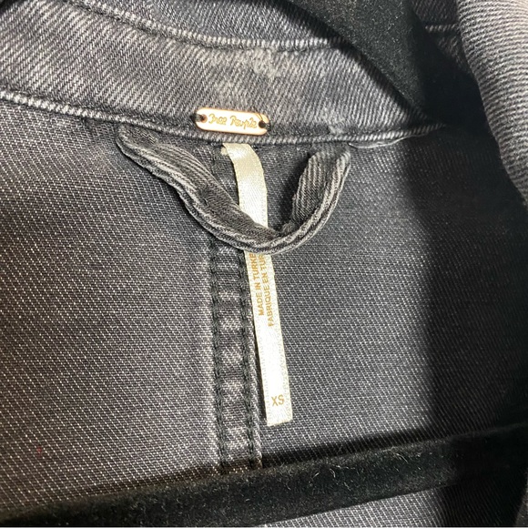 Free People Moonchild Denim Distressed Shirt Jacket - Picture 8 of 11